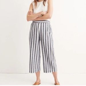 Madewell Huston Pull On Cropped Wideleg Pants size S